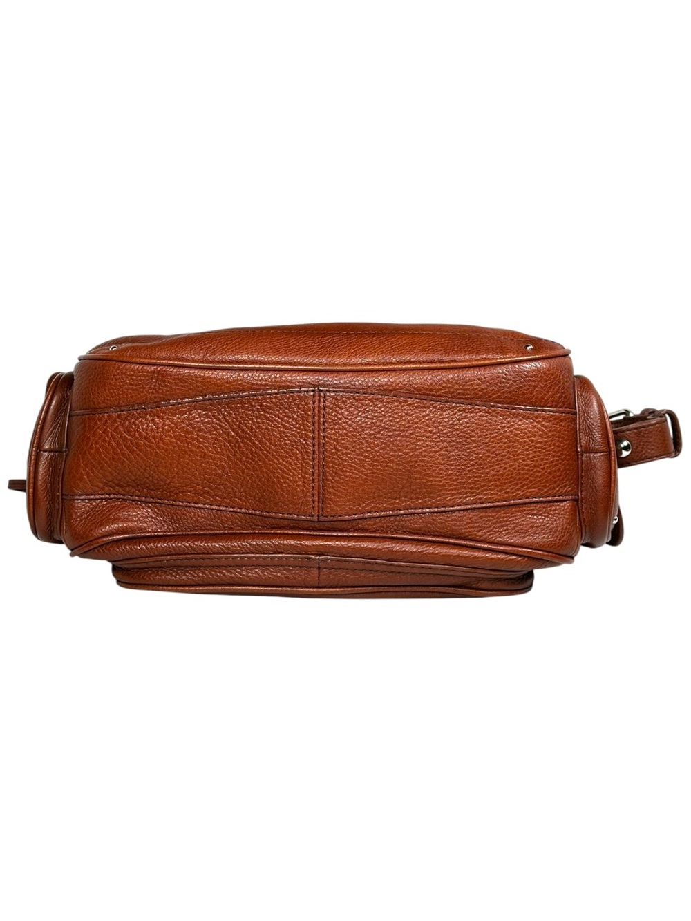 2006 Banana Republic Brown Leather Shoulder Bag Braided Strap Boho - Picture 5 of 15